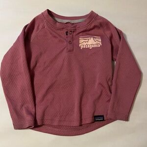 Patagonia Kids Long Sleeve Tee - Dusty Rose
